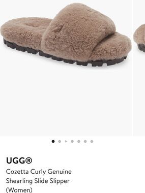UGG Women's Plush Shearling Slide — Taupe
